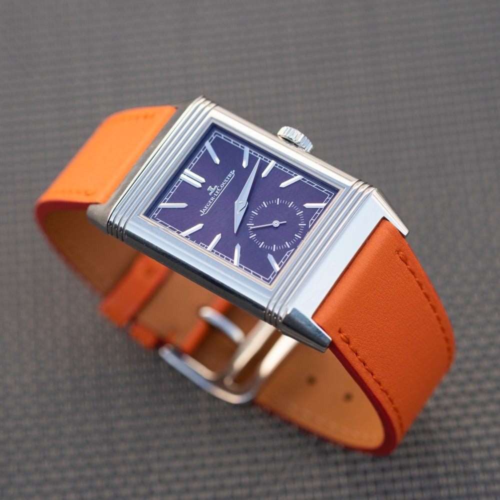 Bracelet de montre veau orange - Atelier romane