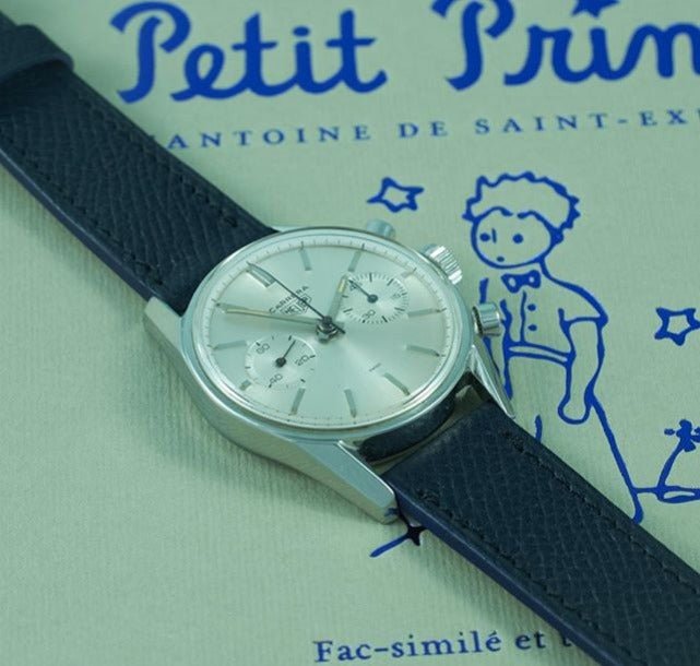 Bracelet de montre veau grainé bleu marine - Atelier romane