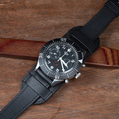 Watch Strap Officer Black Bund - Atelier romane