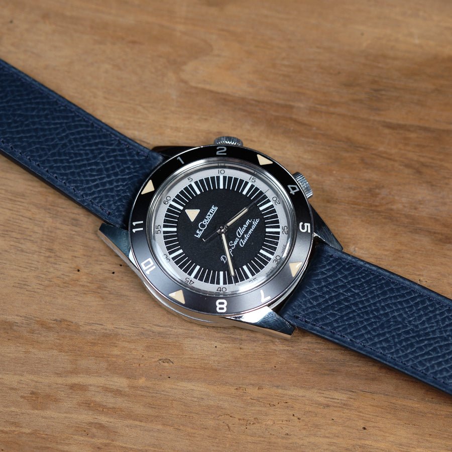 Watch Strap navy blue grained - Atelier romane