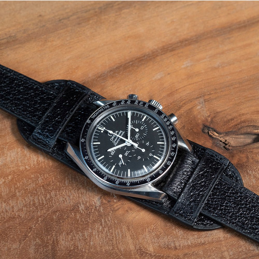 Watch Strap Officer Bund Pigskin black - Atelier romane
