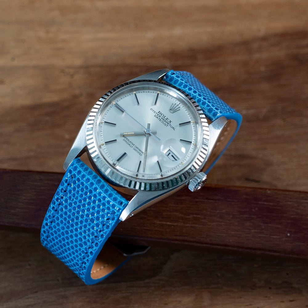 Watch Strap blue lizard -Atelier romane