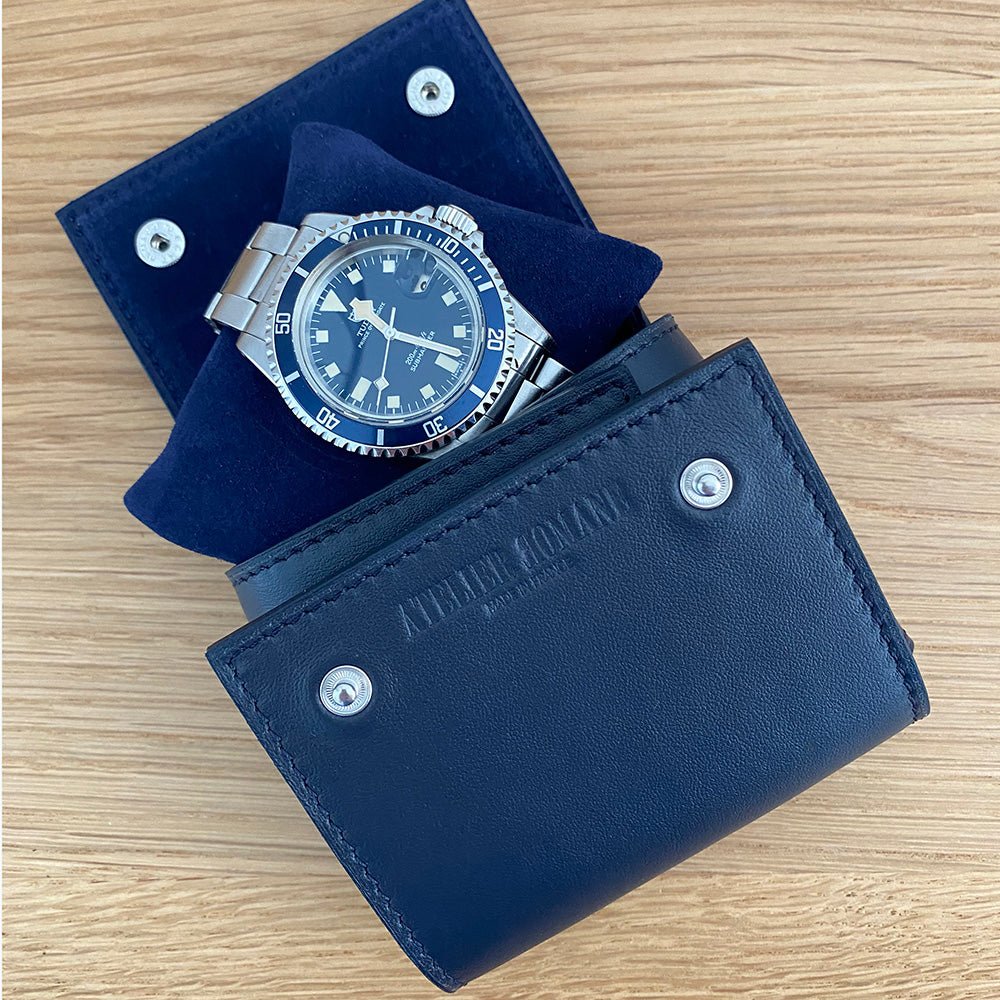 Étui de voyage compact bleu - Atelier romane