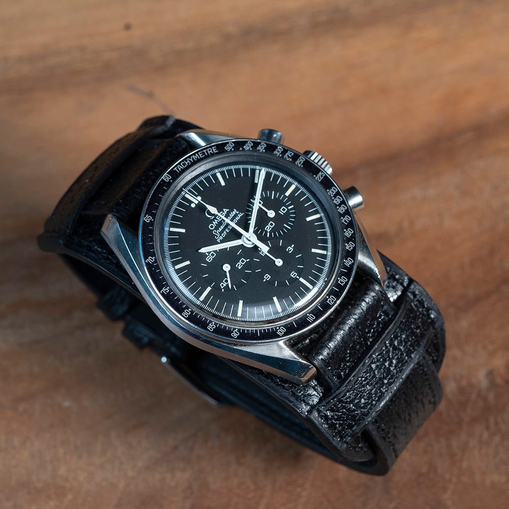 Watch Strap Officer Bund Pigskin black - Atelier romane