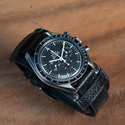 Watch Strap Officer Bund Pigskin black - Atelier romane
