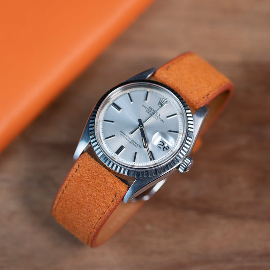 Watch Strap Orange suède - Atelier romane