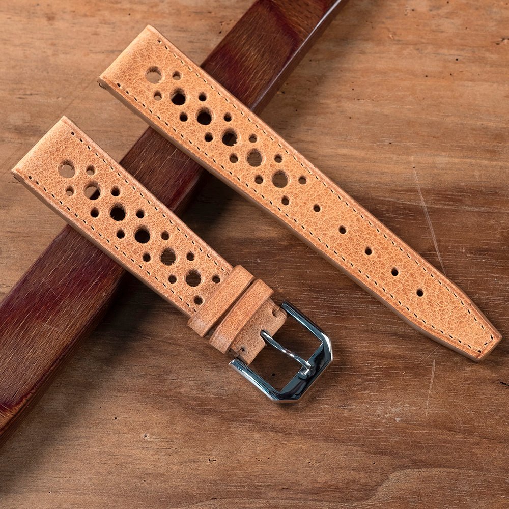 Watch Strap rallye tuscany camel - Atelier romane