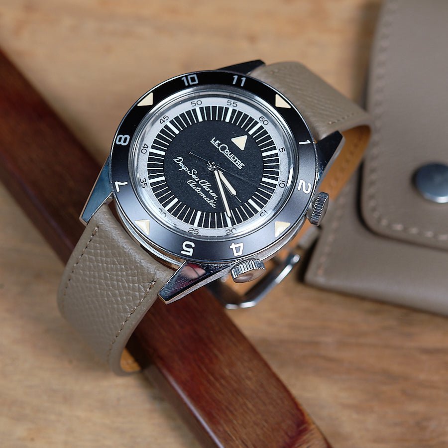 Watch Strap taupe Calf grained curved handle - Atelier romane