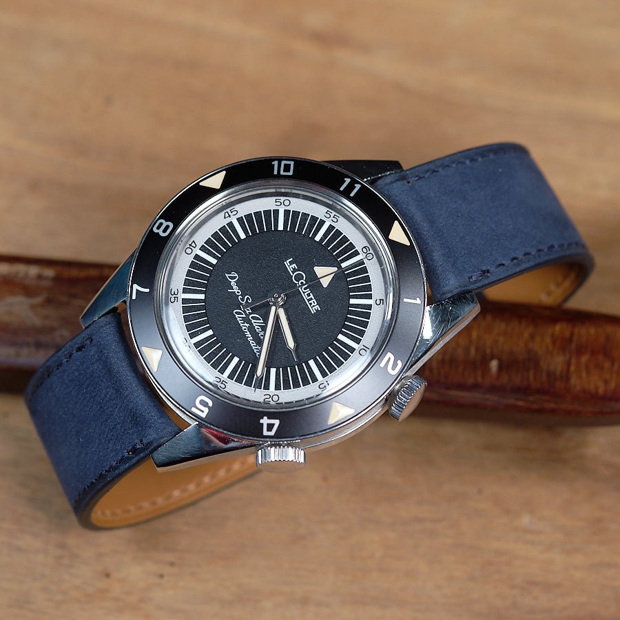Watch Strap navy blue nubuck - Atelier romane