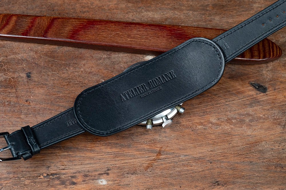 Watch Strap Officer Black Bund - Atelier romane