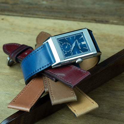 Bracelet de montre shell cordovan bleu - Atelier romane