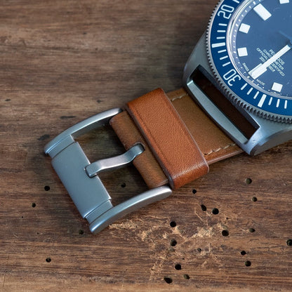 Watch Strap MN Nubuck orange - Atelier romane