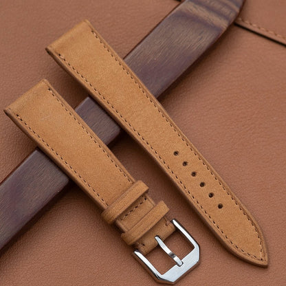 Bracelet de montre nubuck caramel - Atelier romane