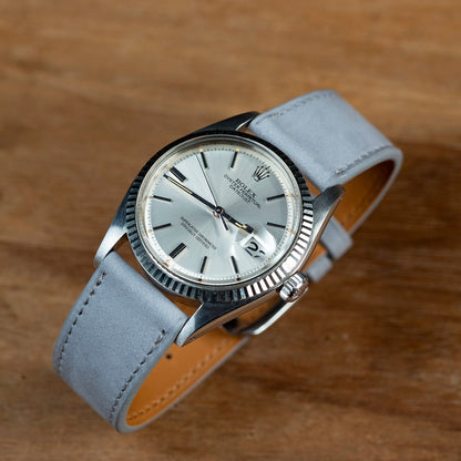 Bracelet de montre nubuck gris clair - Atelier romane