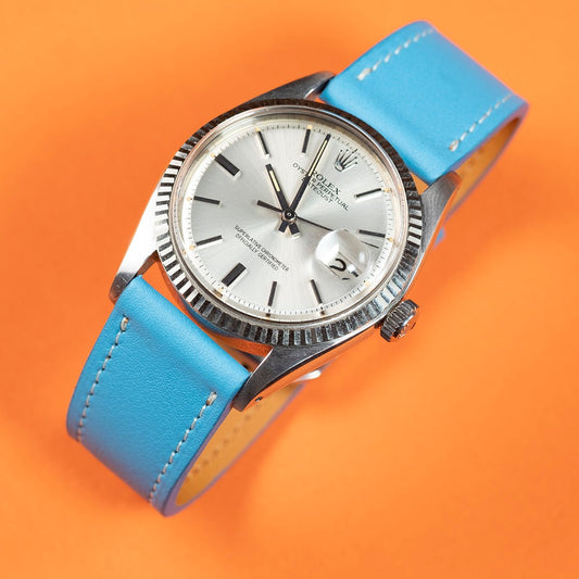 Bracelet de montre bleu azur - Atelier romane
