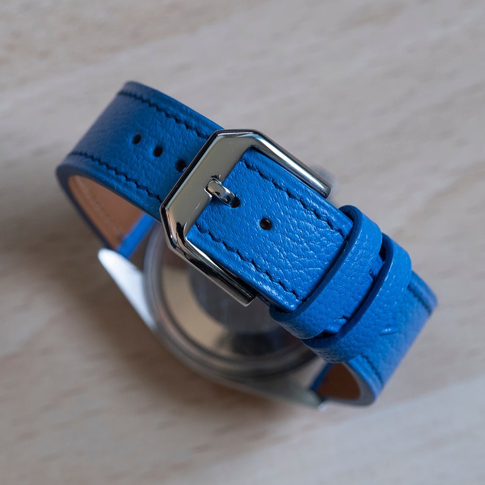 Bracelet chèvre bleu gitane - Atelier romane