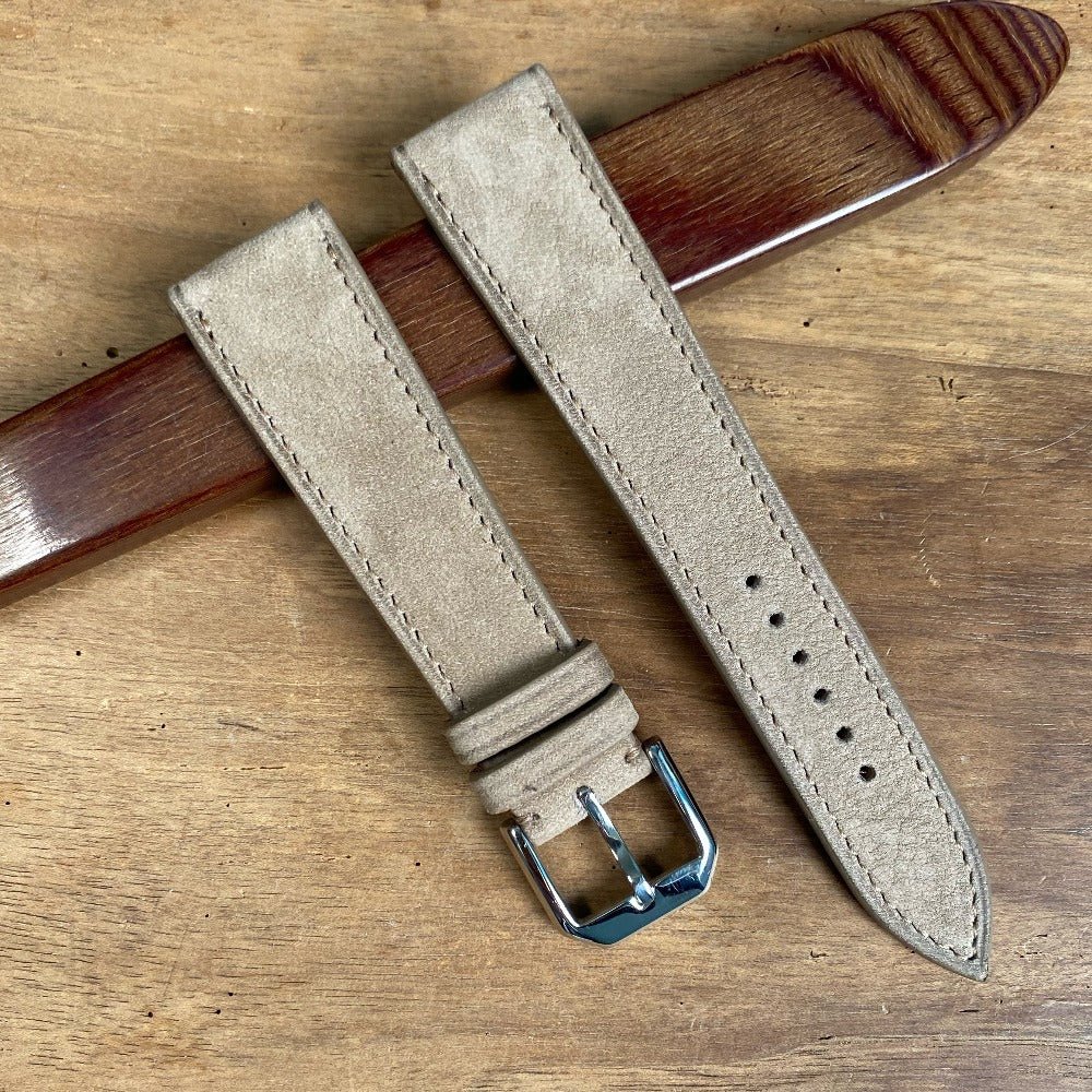 Watch Strap  nubuck Cappuccino - Atelier romane