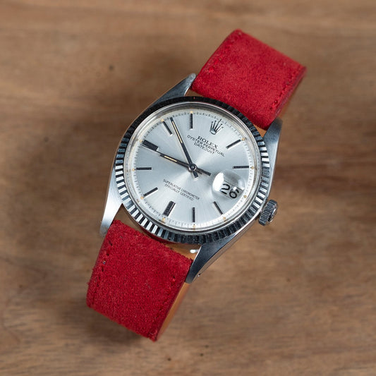 Watch Strap red suede  - Atelier romane