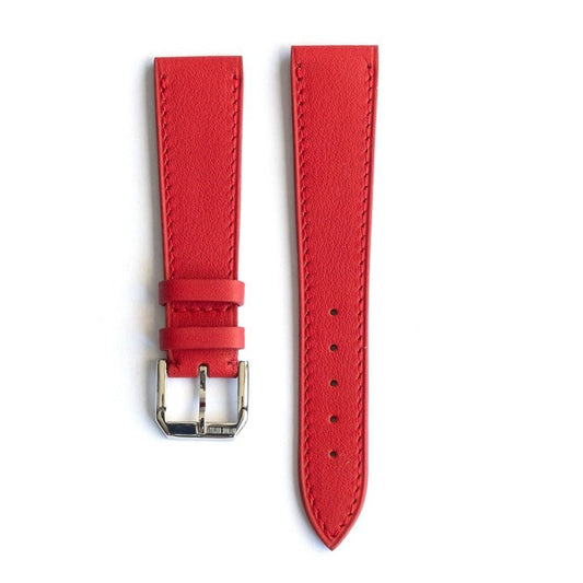 Watch Strap red caflskin - Atelier romane