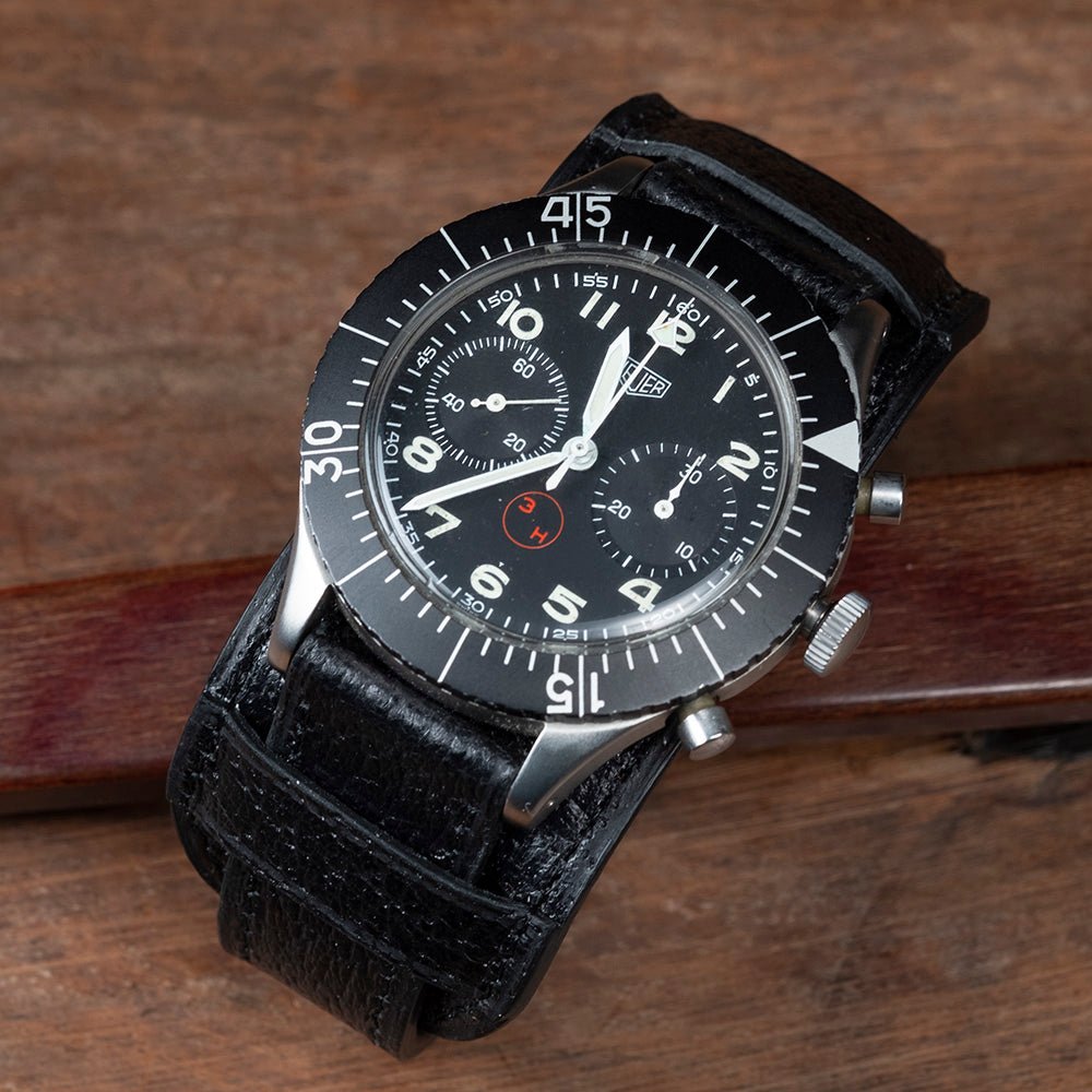 Watch Strap Officer Bund Pigskin black - Atelier romane
