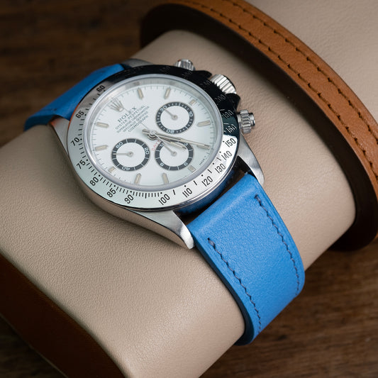 Bracelet de montre veau bleu clair - Atelier romane
