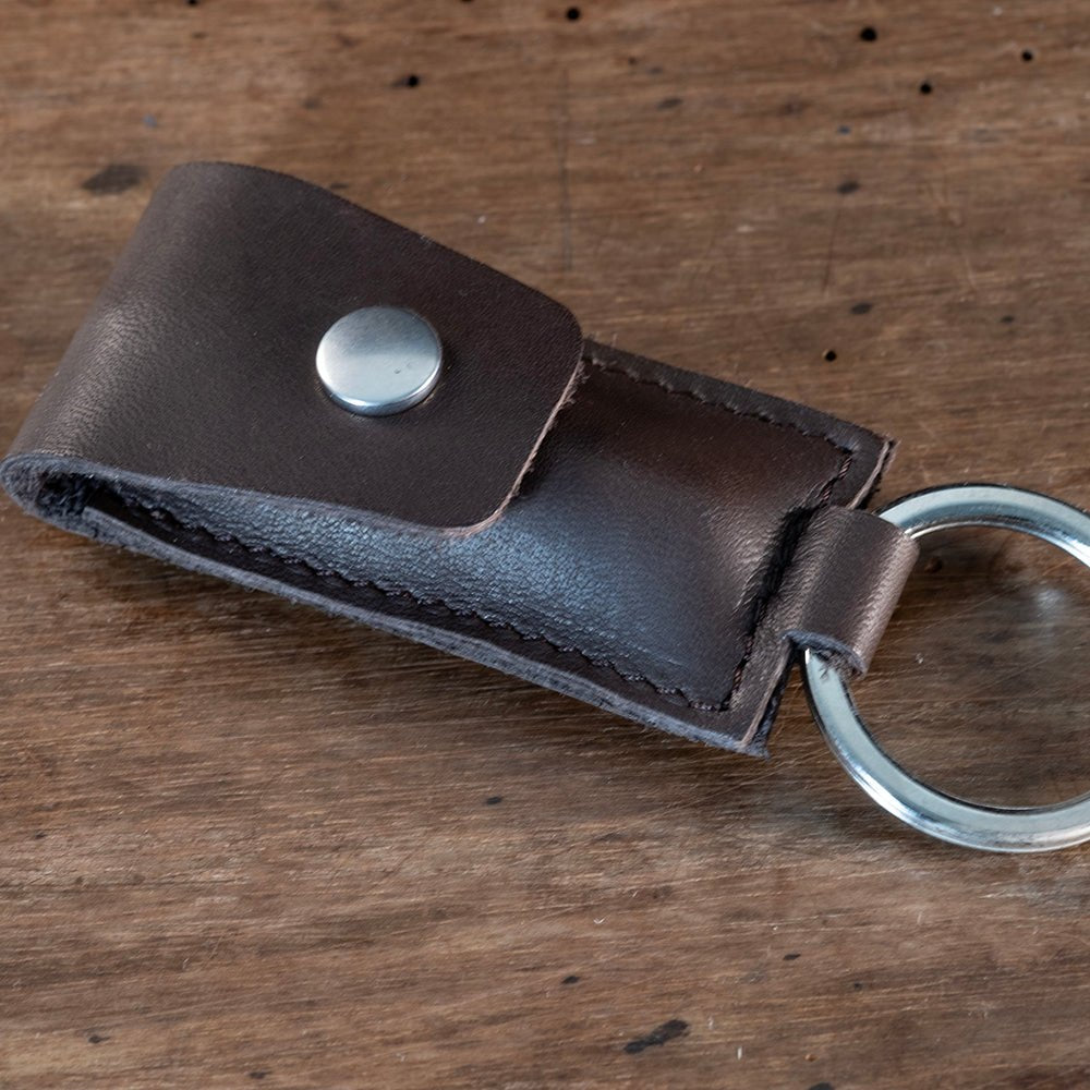 Spring bar tool chocolate leather pouch - Atelier romane