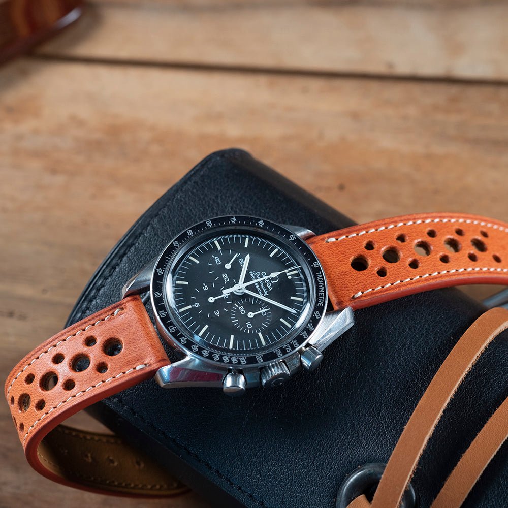 Watch Strap rallye Tuscany brick compatible omega folding clasp - Atelier romane