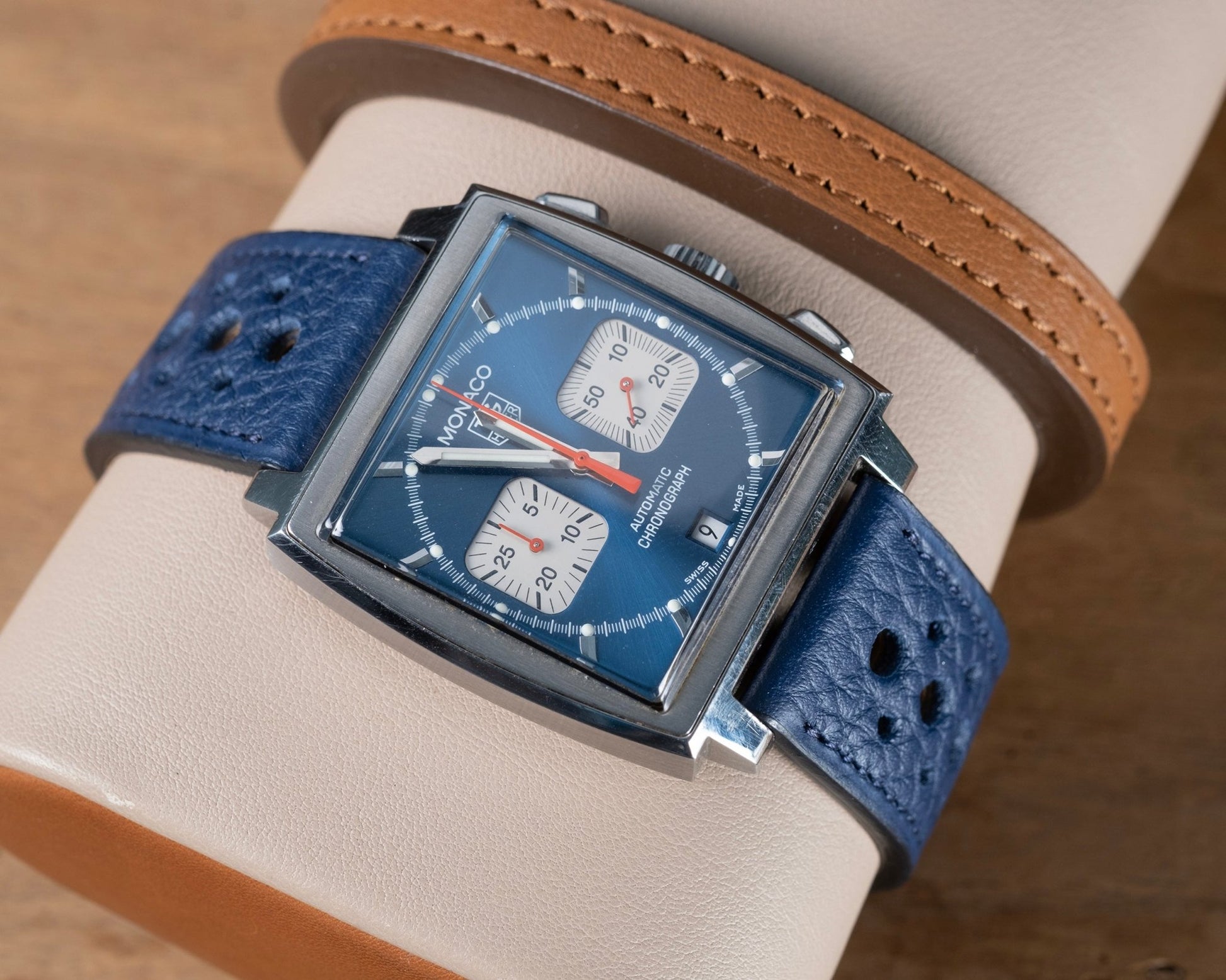 Watch Strap tag heuer buckle compatible blue - Atelier romane
