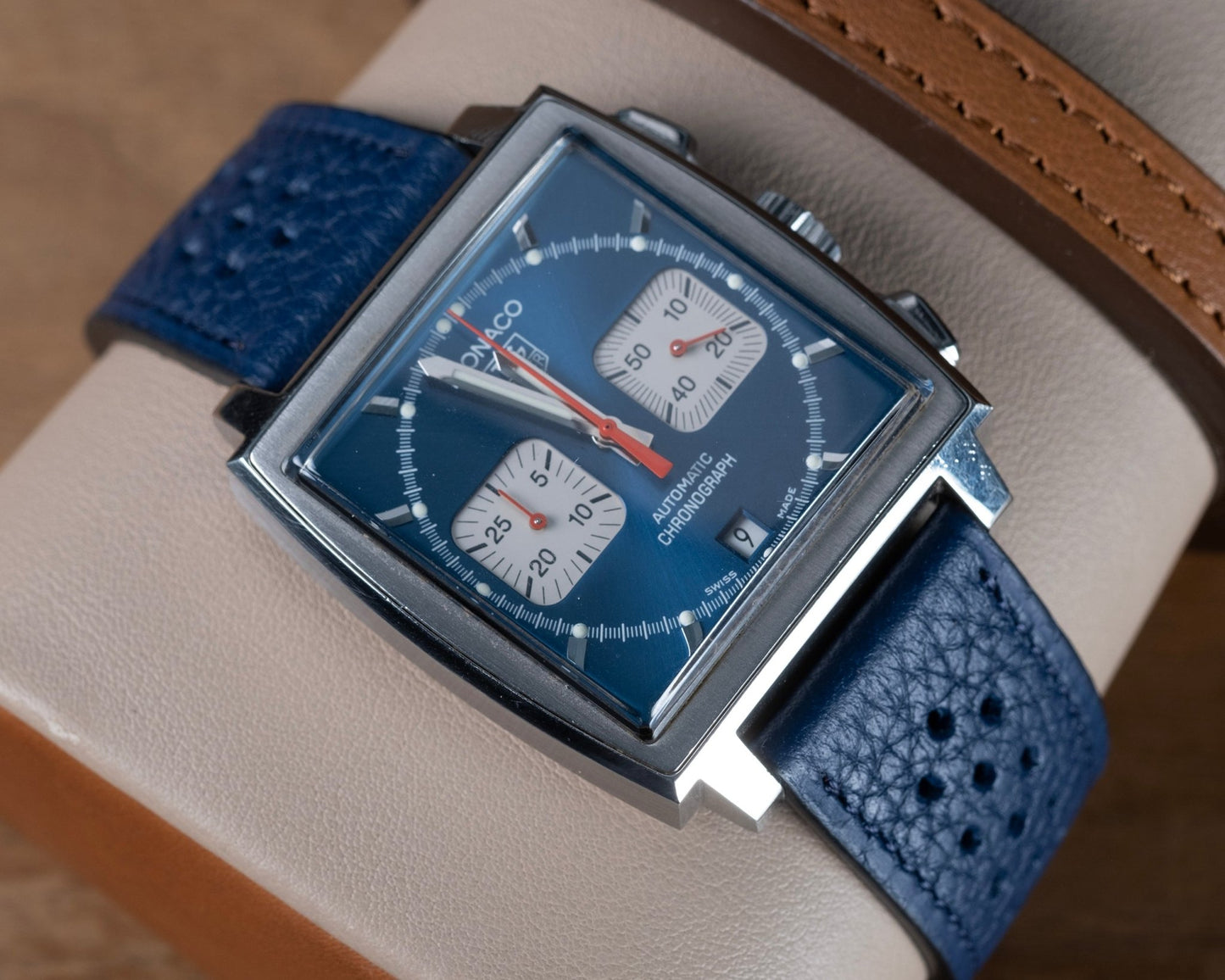 Watch Strap tag heuer buckle compatible blue - Atelier romane