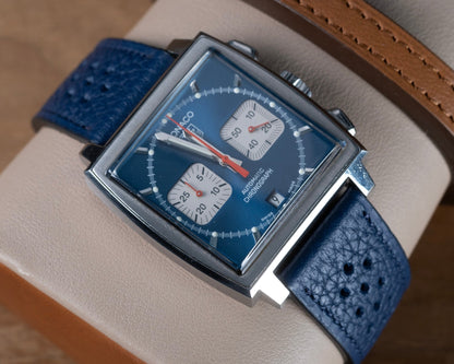 Watch Strap tag heuer buckle compatible blue - Atelier romane