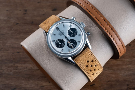 Watch Strap brown suede racing - Atelier romane