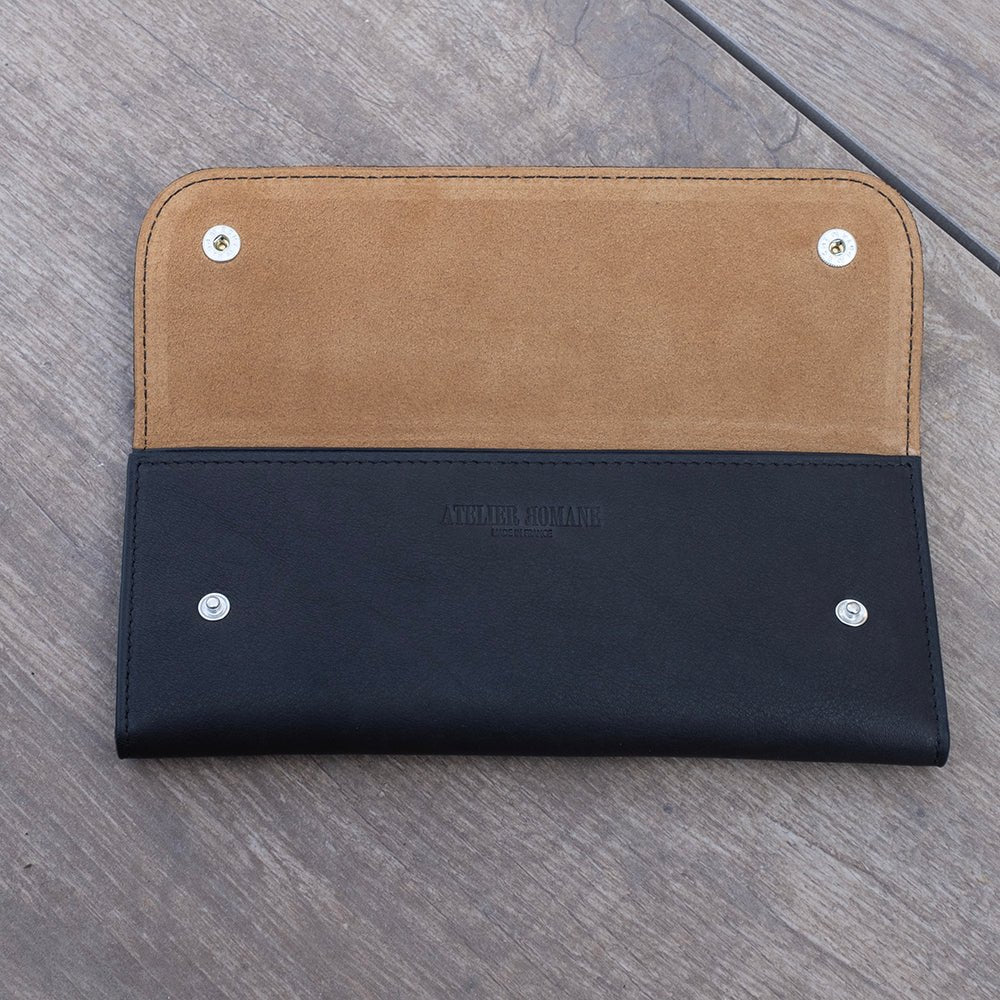 Black 2 watch soft pouch - Atelier romane