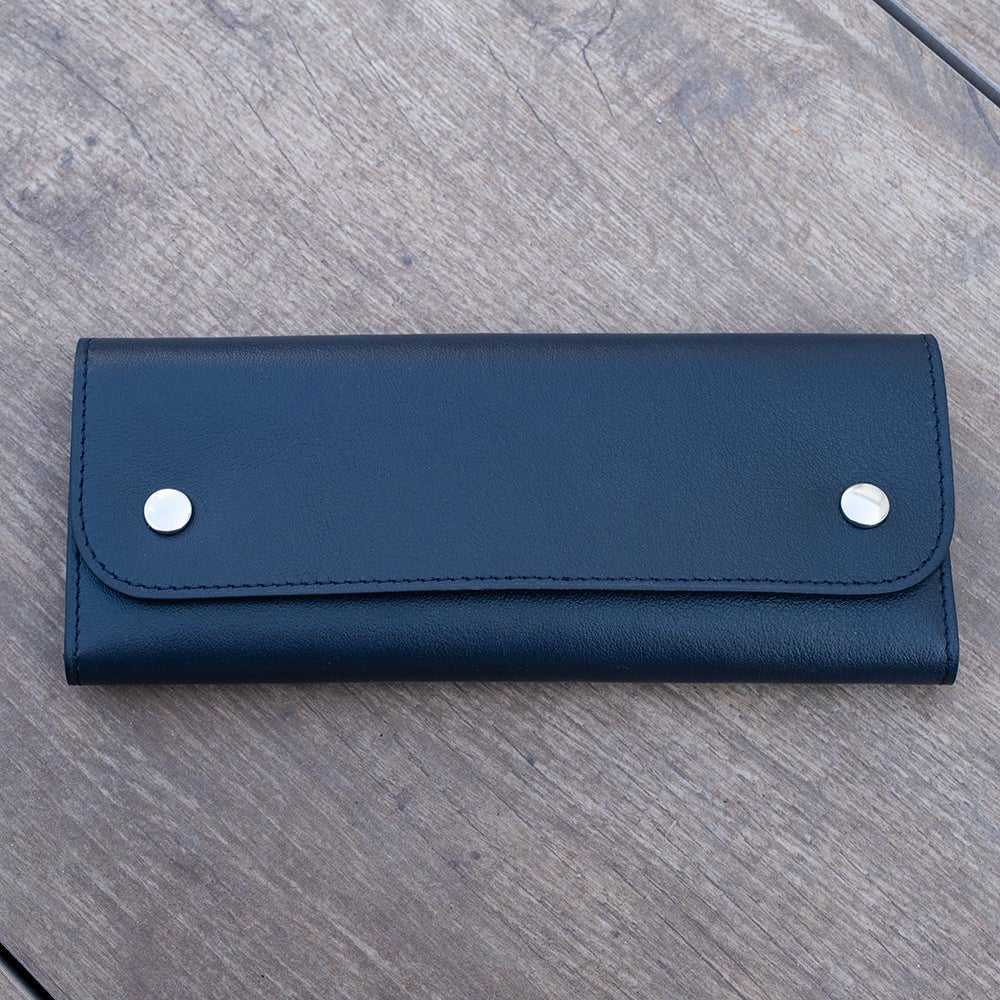 Pochette souple deux montres veau bleu - Atelier romane