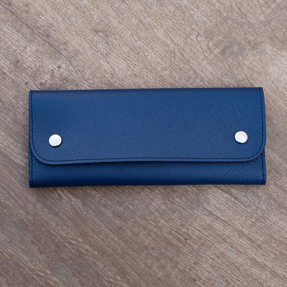 Soft case for two watches blue Calf  - Atelier romane